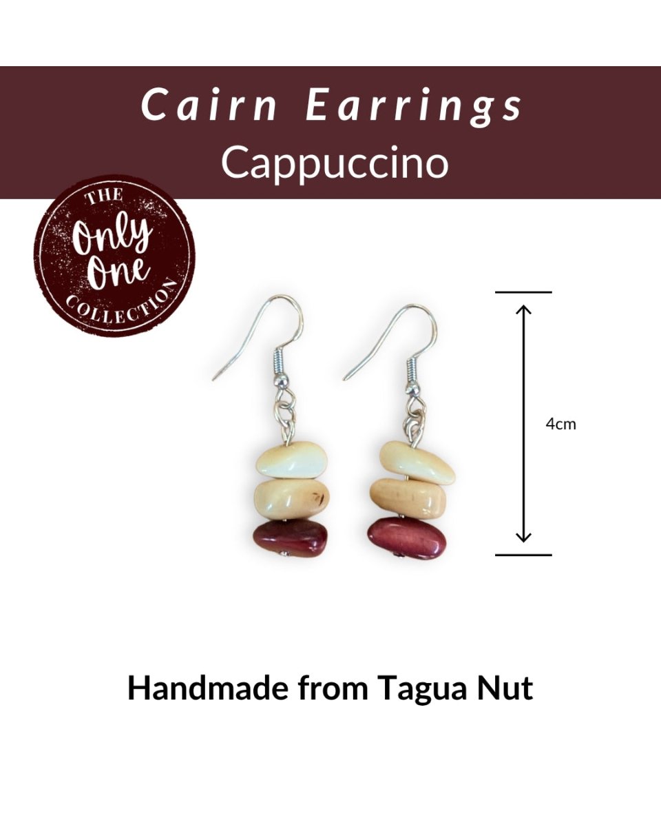 CAIRN · Handmade Tagua Earrings · 'Only One' - The Happy Elephant - Tagua Jewellery