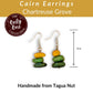 CAIRN — Handmade Tagua Earrings — 'Only One' - The Happy Elephant - Tagua Jewellery