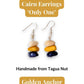 CAIRN — Handmade Tagua Earrings — 'Only One' - The Happy Elephant - Tagua Jewellery