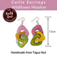 CALLIE — Handmade Tagua Earrings — 'Only One' - The Happy Elephant - Tagua Jewellery