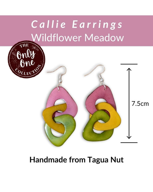 CALLIE — Handmade Tagua Earrings — 'Only One' - The Happy Elephant - Tagua Jewellery