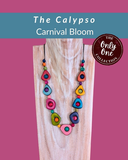 CALYPSO — Handmade Tagua Statement Necklace — 'Only One' - The Happy Elephant - Tagua Jewellery