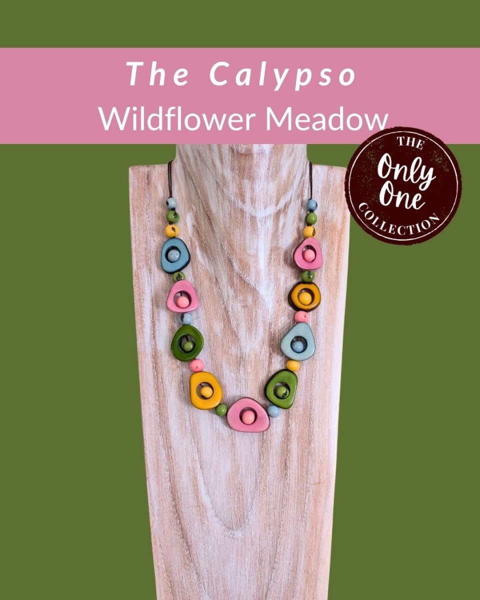 CALYPSO — Handmade Tagua Statement Necklace — 'Only One' - The Happy Elephant - Tagua Jewellery