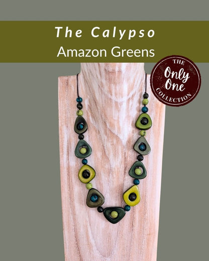 CALYPSO — Handmade Tagua Statement Necklace — 'Only One' - The Happy Elephant - Tagua Jewellery