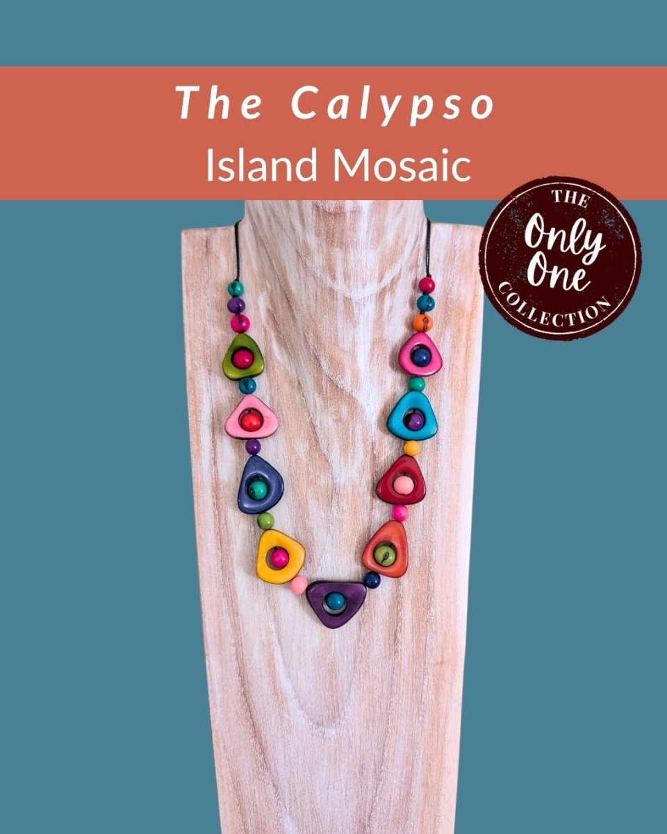 CALYPSO — Handmade Tagua Statement Necklace — 'Only One' - The Happy Elephant - Tagua Jewellery