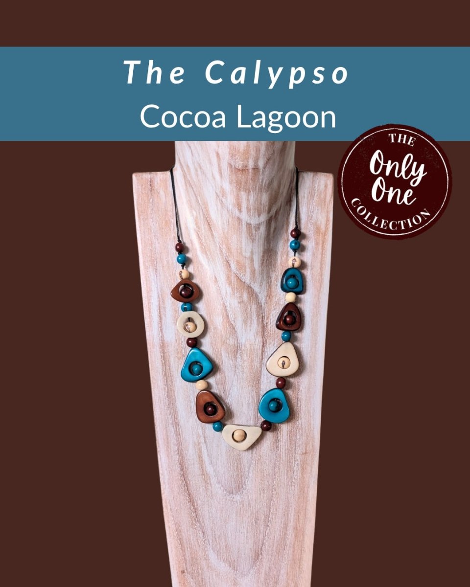 CALYPSO — Handmade Tagua Statement Necklace — 'Only One' - The Happy Elephant - Tagua Jewellery
