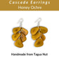 CASCADE — Handmade Tagua Earrings - The Happy Elephant - Tagua Jewellery