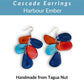 CASCADE — Handmade Tagua Earrings - The Happy Elephant - Tagua Jewellery