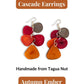 CASCADE — Handmade Tagua Earrings - The Happy Elephant - Tagua Jewellery