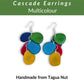 CASCADE — Handmade Tagua Earrings - The Happy Elephant - Tagua Jewellery