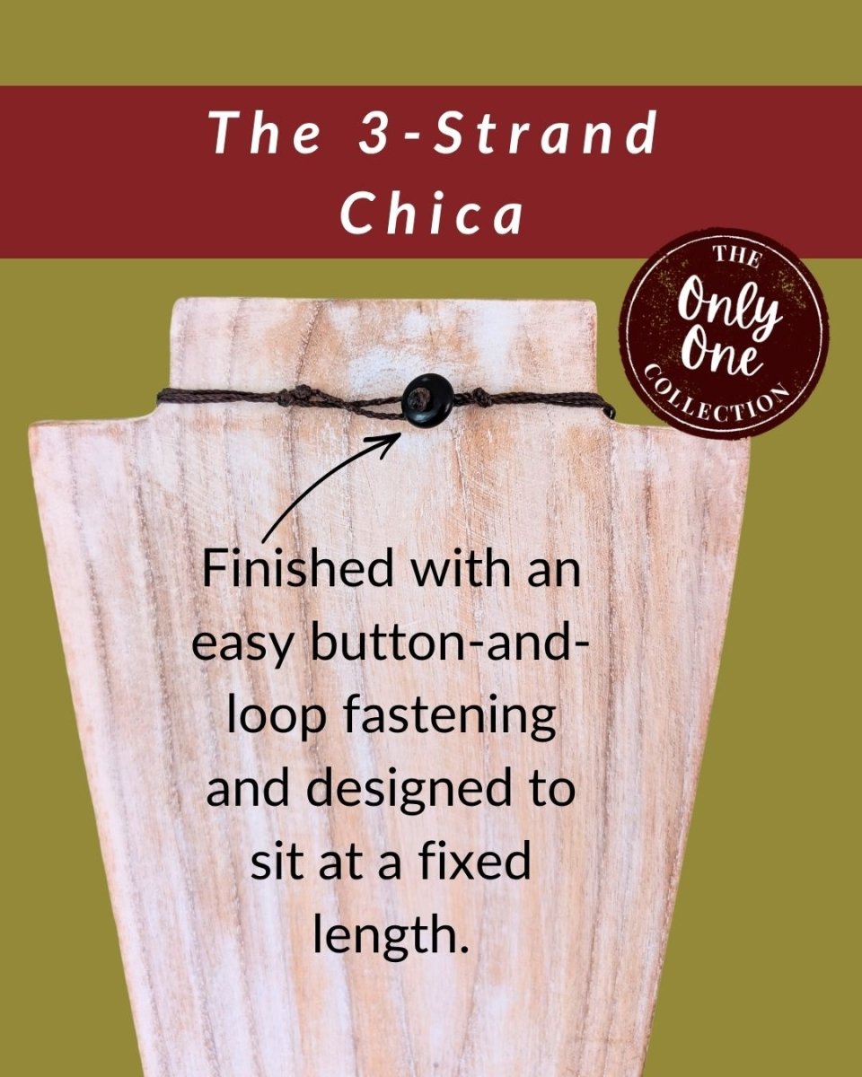 CHICA 3-STRAND — Handmade Tagua Statement Necklace — 'Only One' - The Happy Elephant - Tagua Jewellery