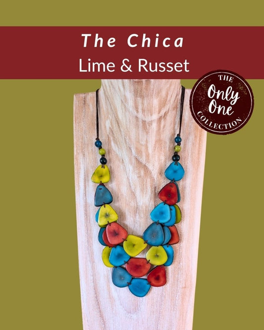 CHICA 3-STRAND — Handmade Tagua Statement Necklace — 'Only One' - The Happy Elephant - Tagua Jewellery