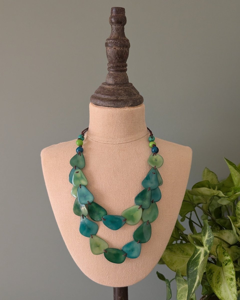 CHICA — Botanical Artisan Necklace - The Happy Elephant - Tagua Jewellery