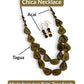 CHICA & EARRINGS — Handmade Tagua Statement Necklace — 'Only One' - The Happy Elephant - Tagua Jewellery