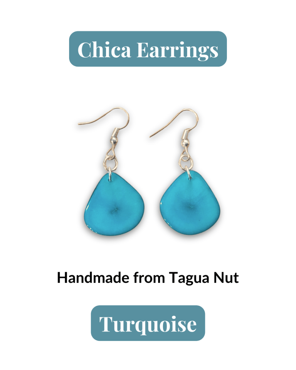 CHICA — Handmade Tagua Earrings - The Happy Elephant - Tagua Jewellery