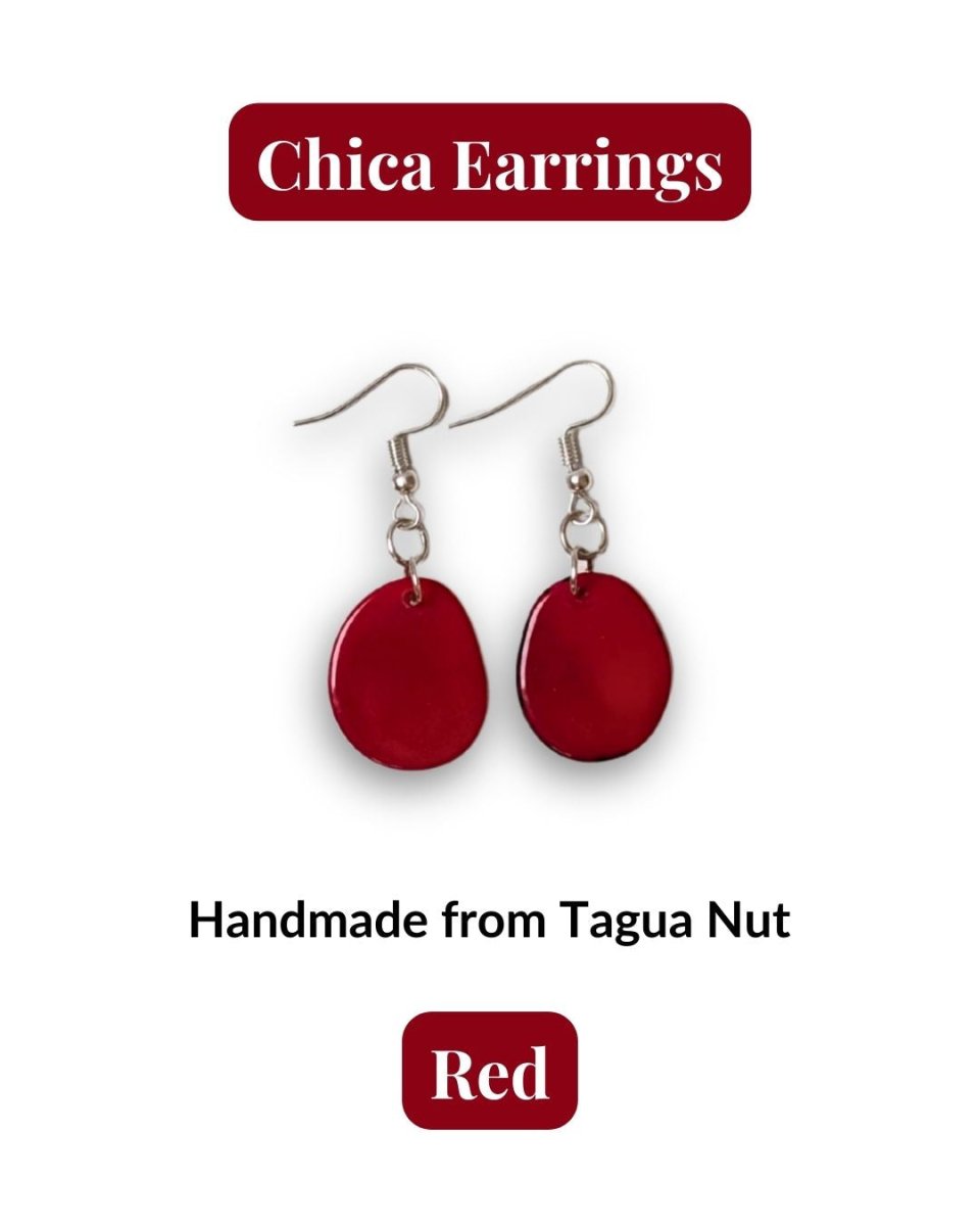CHICA — Handmade Tagua Earrings - The Happy Elephant - Tagua Jewellery