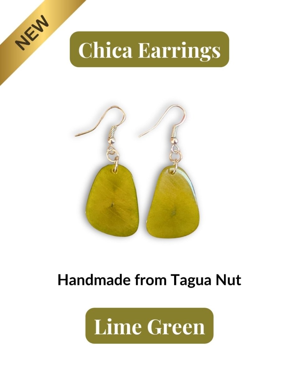 CHICA — Handmade Tagua Earrings - The Happy Elephant - Tagua Jewellery