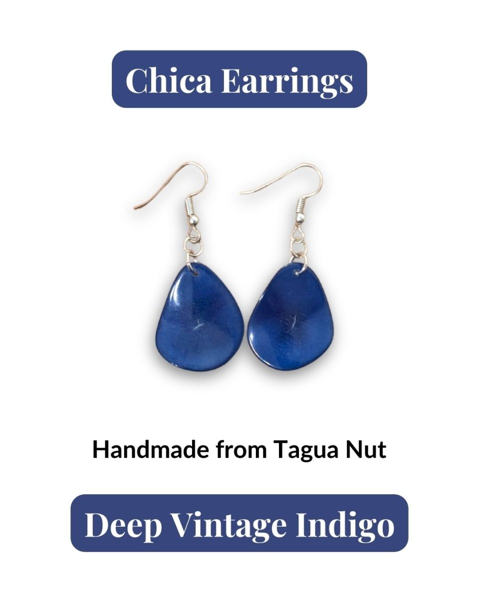 CHICA — Handmade Tagua Earrings - The Happy Elephant - Tagua Jewellery