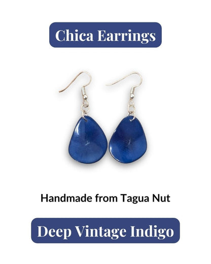CHICA — Handmade Tagua Earrings - The Happy Elephant - Tagua Jewellery