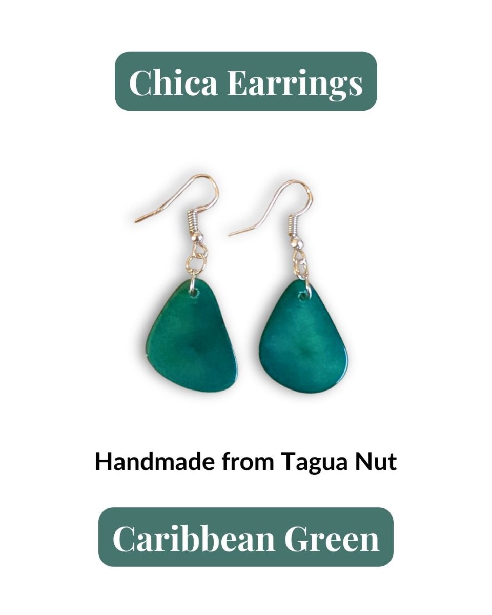 CHICA — Handmade Tagua Earrings - The Happy Elephant - Tagua Jewellery