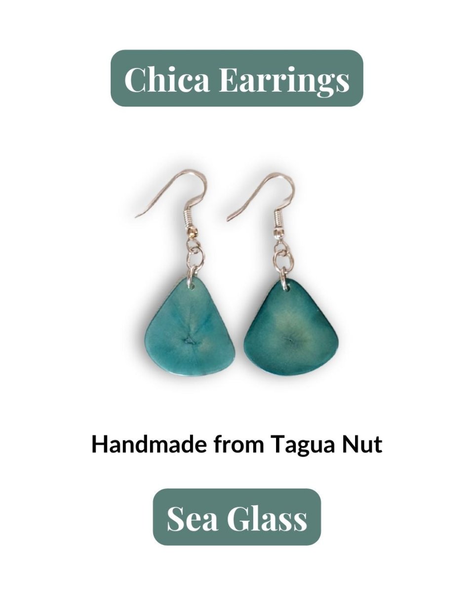 CHICA — Handmade Tagua Earrings - The Happy Elephant - Tagua Jewellery