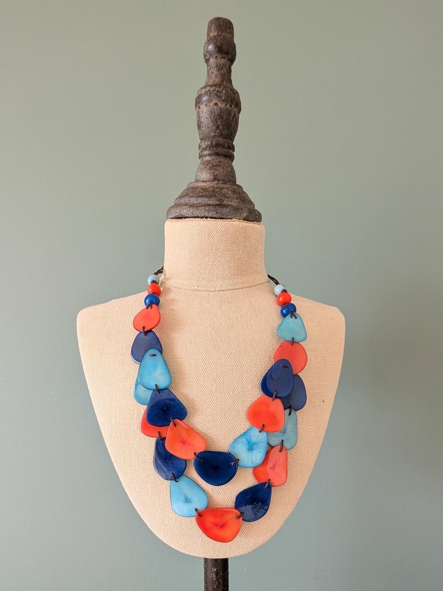 CHICA — Handmade Tagua Statement Necklace - The Happy Elephant - Tagua Jewellery