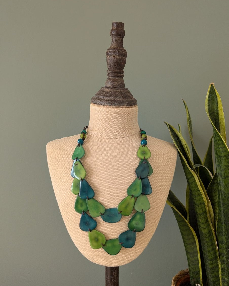 Chica Tagua Nut Necklace - The Happy Elephant - Tagua Jewellery