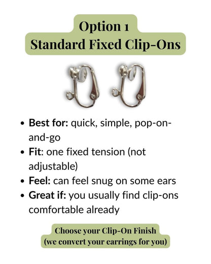 Clip - On & Conversion - The Happy Elephant - Tagua Jewellery