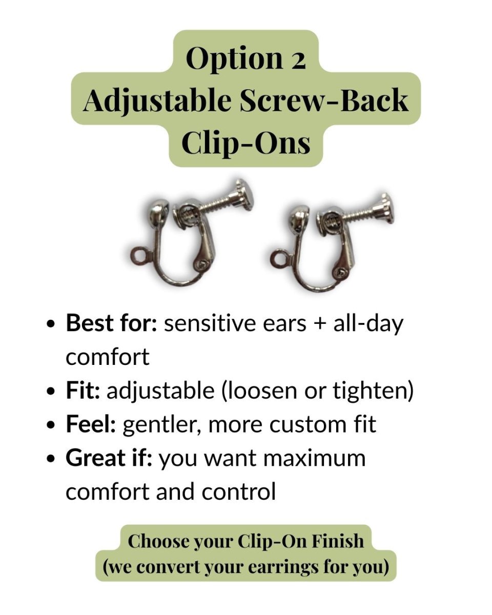 Clip - On & Conversion - The Happy Elephant - Tagua Jewellery