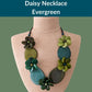 DAISY — Handmade Tagua Statement Necklace — 'Only One' - The Happy Elephant - Tagua Jewellery