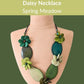 DAISY — Handmade Tagua Statement Necklace — 'Only One' - The Happy Elephant - Tagua Jewellery