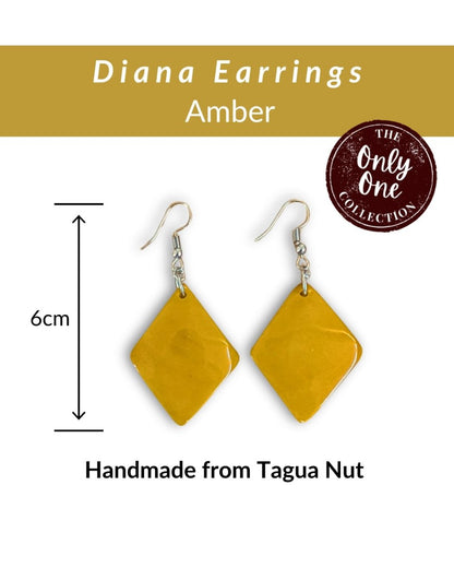 DIANA · Tagua Earrings · 'Only One' - The Happy Elephant - Tagua Jewellery