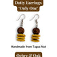 DOTTY — Handmade Tagua Earrings — 'Only One' - The Happy Elephant - Tagua Jewellery