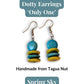 DOTTY — Handmade Tagua Earrings — 'Only One' - The Happy Elephant - Tagua Jewellery