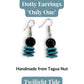 DOTTY — Handmade Tagua Earrings — 'Only One' - The Happy Elephant - Tagua Jewellery