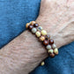 Everest - Cappaccino -Double Stranded Acai Seed Bracelet - The Happy Elephant - Tagua Jewellery