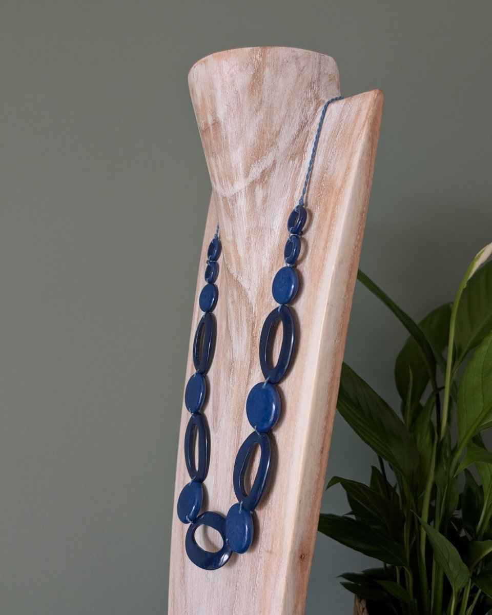 ELARA — Handmade Tagua Statement Necklace — 'Only One' - The Happy Elephant - Tagua Jewellery