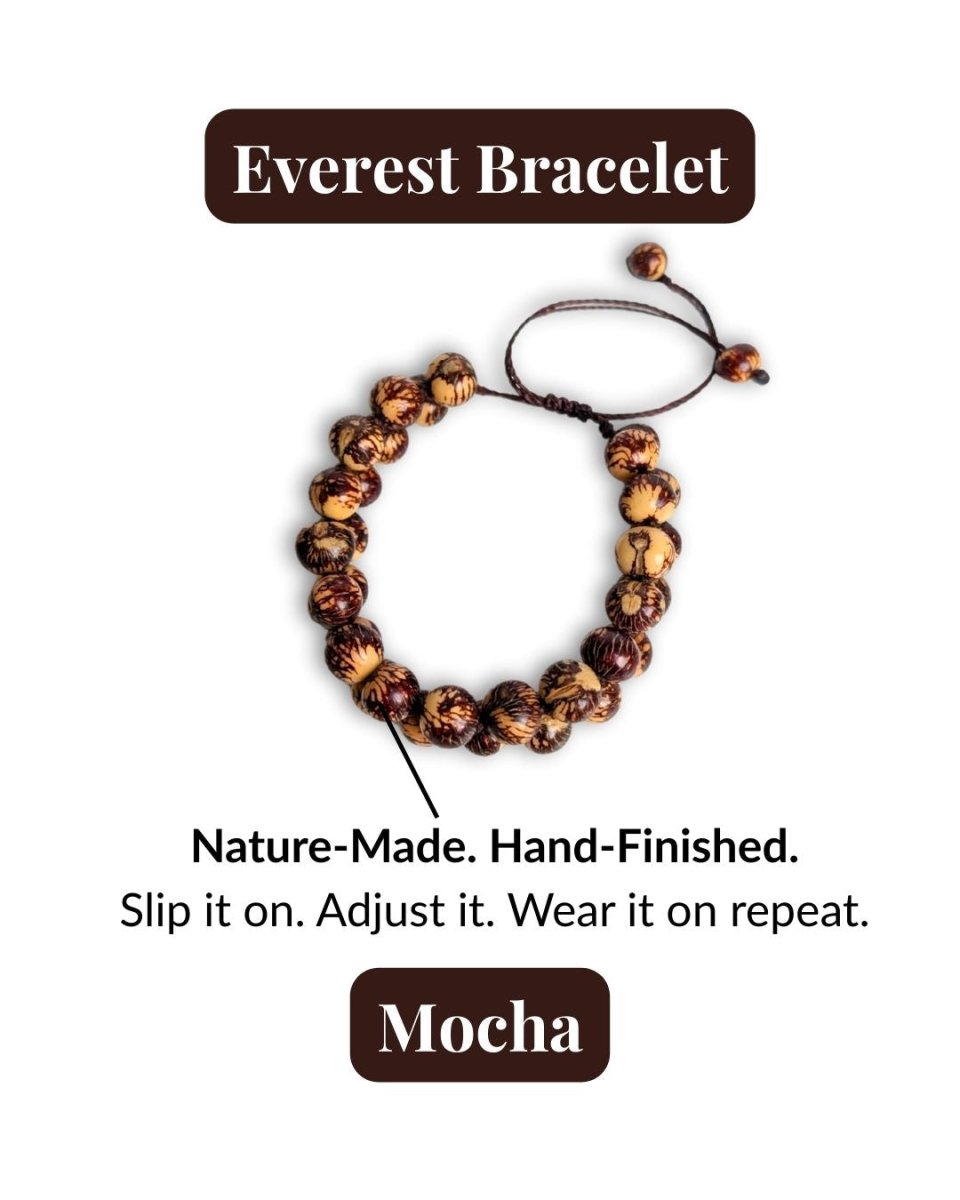 EVEREST — Handmade Double Acai Seed Bracelet - The Happy Elephant - Tagua Jewellery