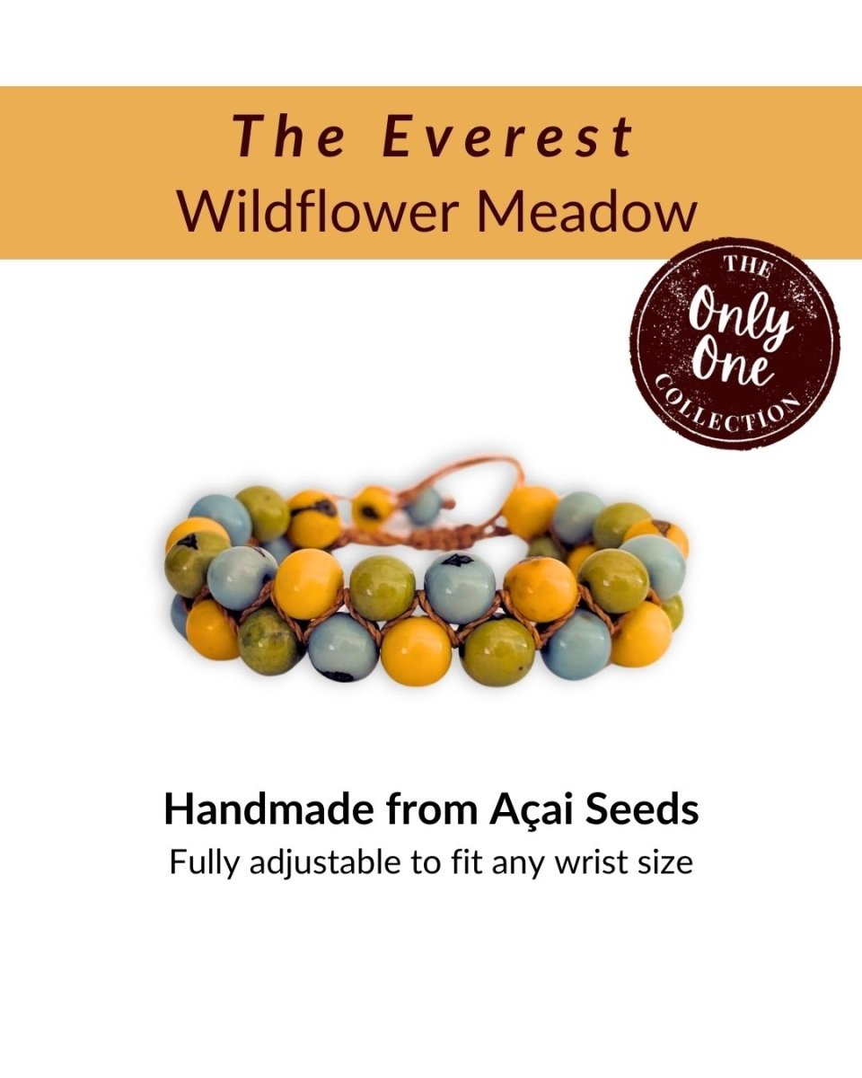 EVEREST — Handmade Double Acai Seed Bracelet — 'Only One' - The Happy Elephant - Tagua Jewellery