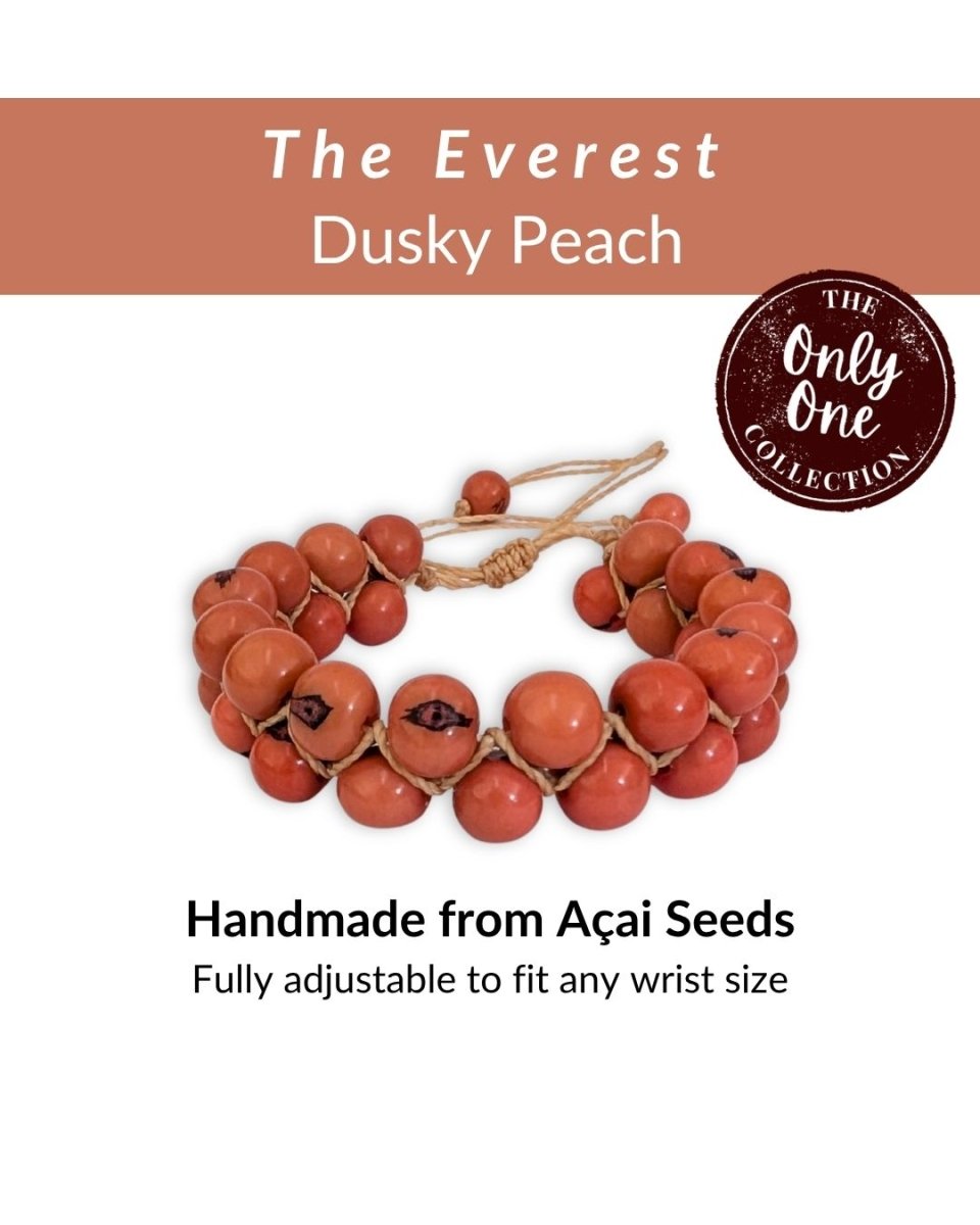 EVEREST — Handmade Double Acai Seed Bracelet — 'Only One' - The Happy Elephant - Tagua Jewellery