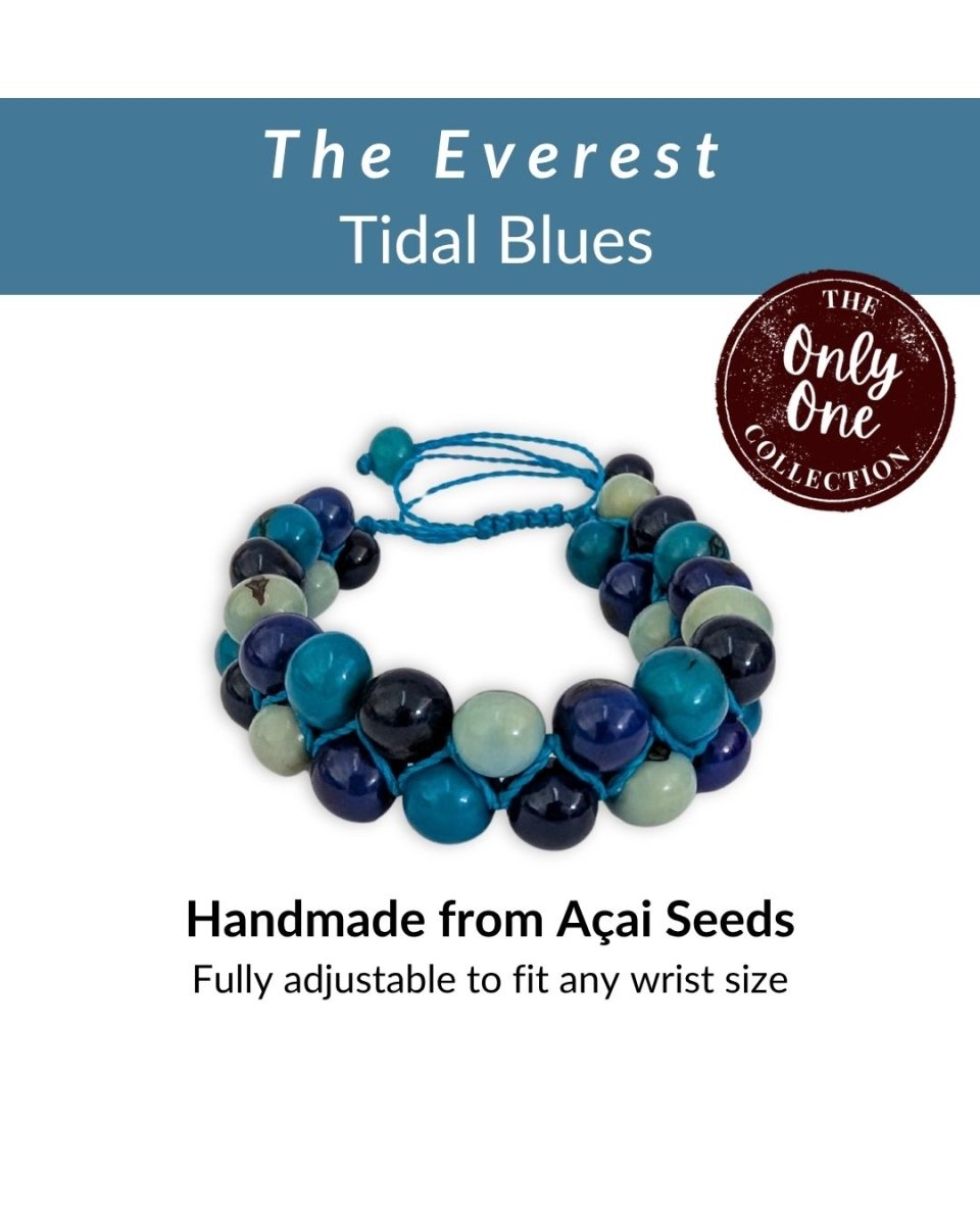 EVEREST — Handmade Double Acai Seed Bracelet — 'Only One' - The Happy Elephant - Tagua Jewellery