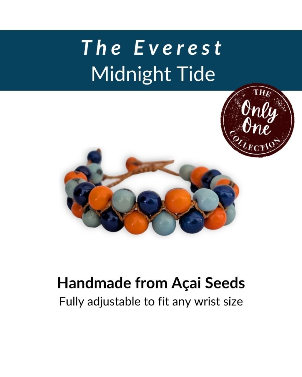 EVEREST — Handmade Double Acai Seed Bracelet — 'Only One' - The Happy Elephant - Tagua Jewellery