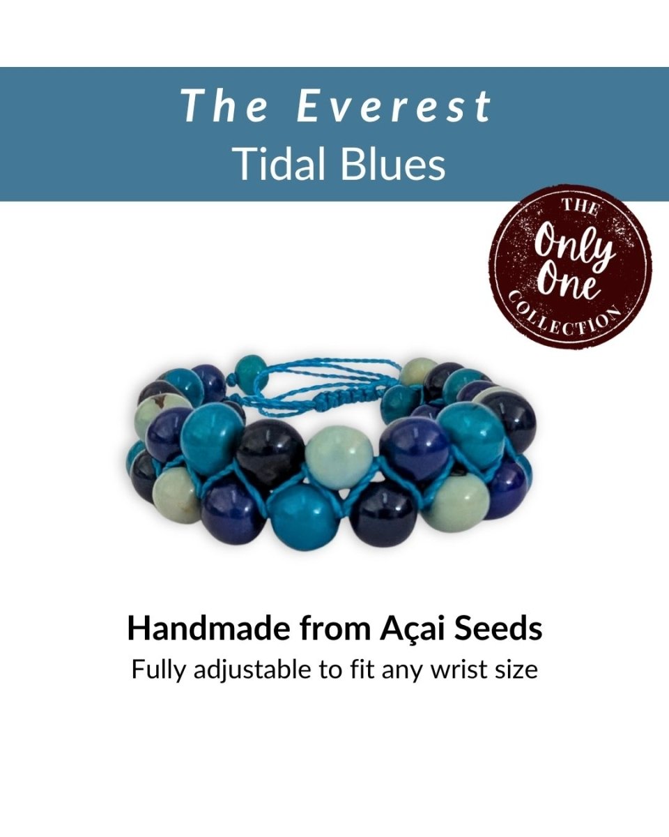 EVEREST — Handmade Double Acai Seed Bracelet — 'Only One' - The Happy Elephant - Tagua Jewellery