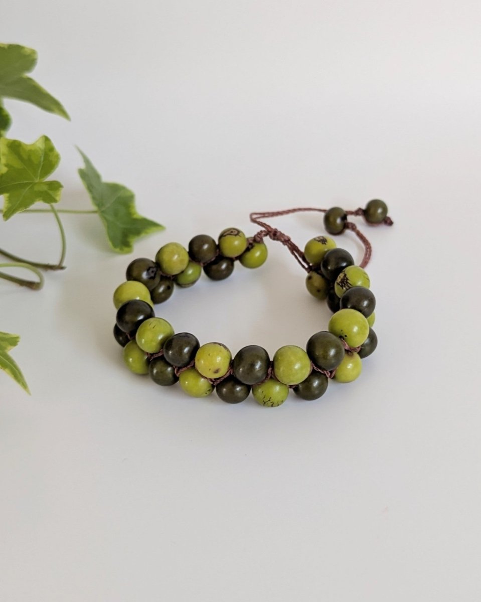 EVEREST — Handmade Double Stranded Acai Seed Bracelet - The Happy Elephant - Tagua Jewellery