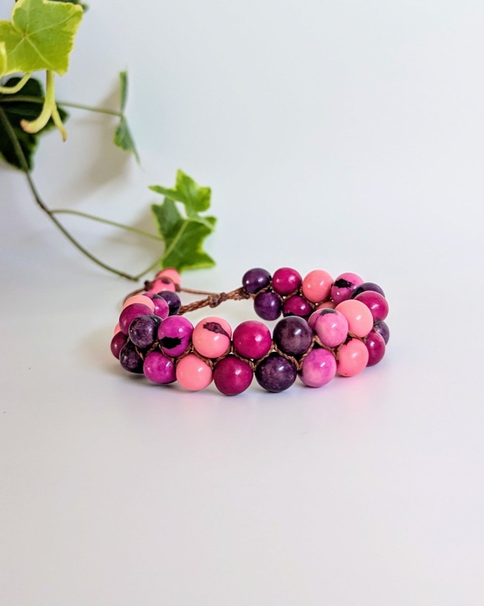 EVEREST — Handmade Double Stranded Acai Seed Bracelet - The Happy Elephant - Tagua Jewellery