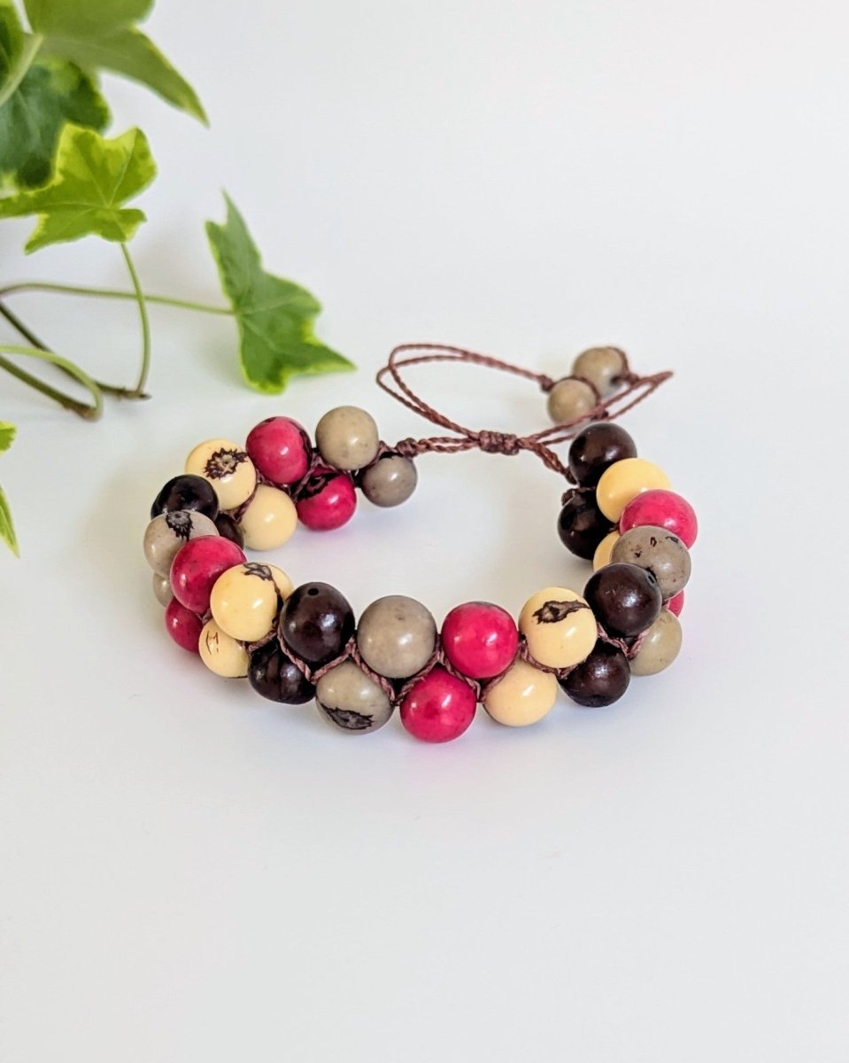 EVEREST — Handmade Double Stranded Acai Seed Bracelet - The Happy Elephant - Tagua Jewellery