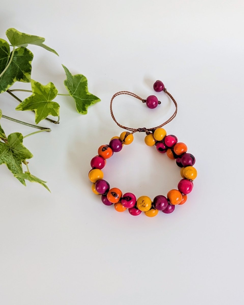 EVEREST — Handmade Double Stranded Acai Seed Bracelet - The Happy Elephant - Tagua Jewellery