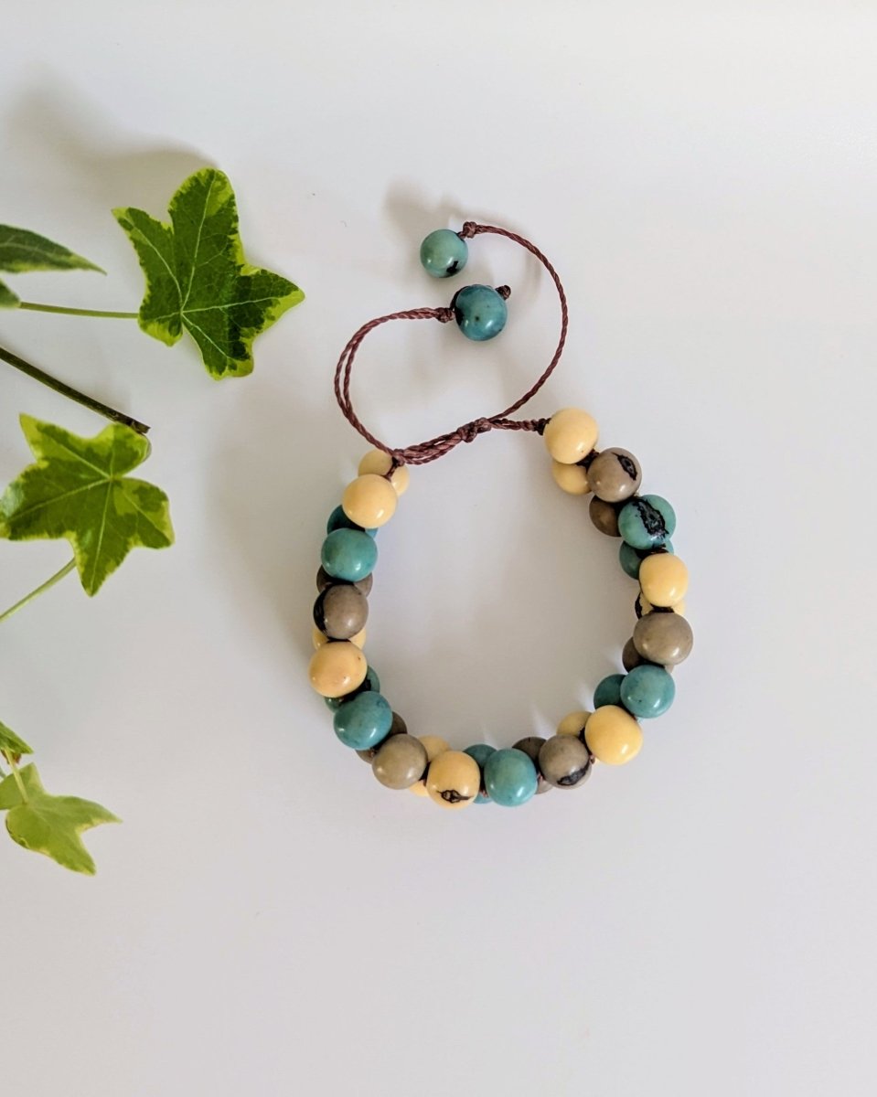 EVEREST — Handmade Double Stranded Acai Seed Bracelet - The Happy Elephant - Tagua Jewellery