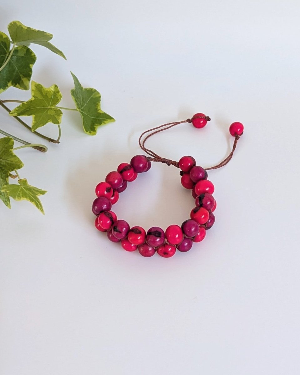 EVEREST — Handmade Double Stranded Acai Seed Bracelet - The Happy Elephant - Tagua Jewellery