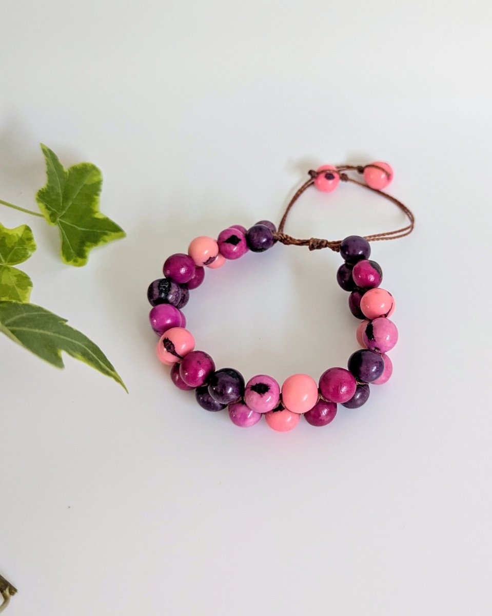 EVEREST — Handmade Double Stranded Acai Seed Bracelet - The Happy Elephant - Tagua Jewellery